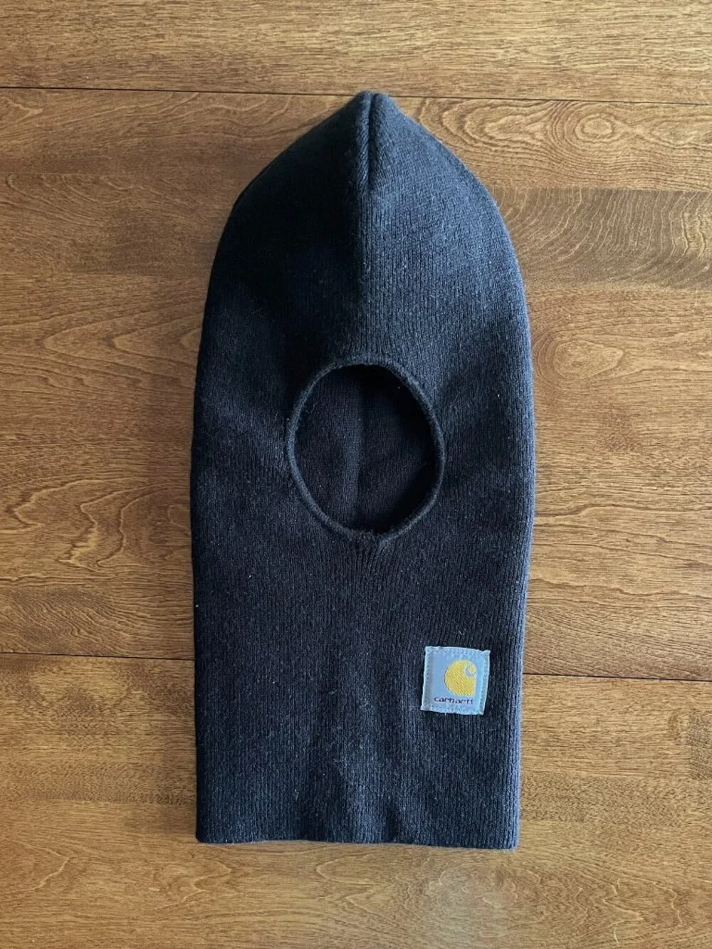 Carhartt black knit hood face mask